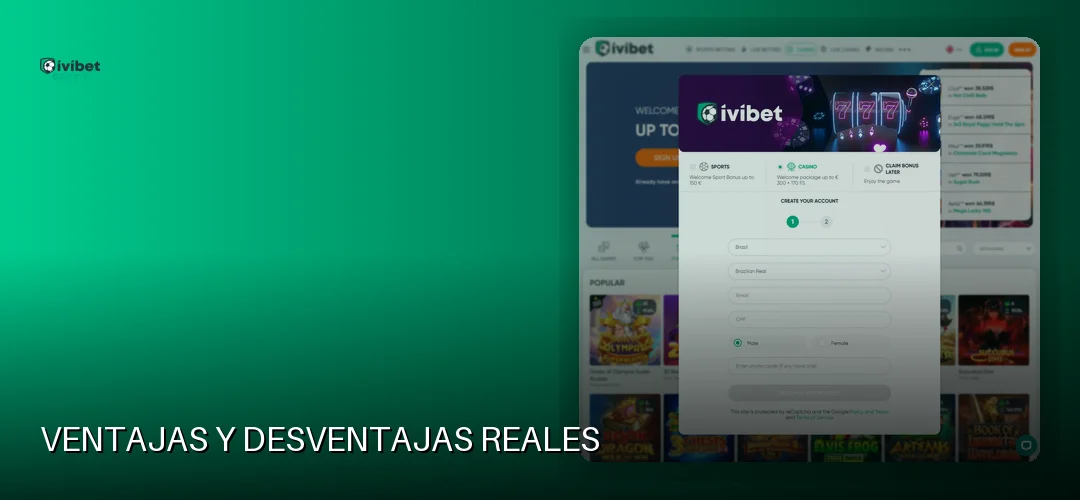 Ventajas y desventajas reales